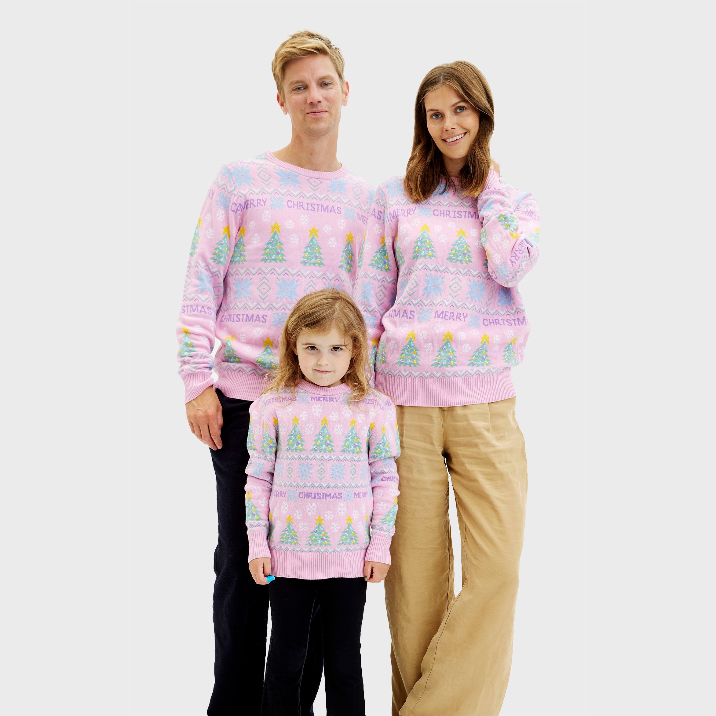 The pink christmas sweater - child.